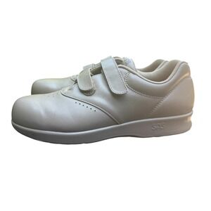 SAS Me Too Classic Orthopedic Shoes Women 9 W Bone EUC Hook Loop Leather